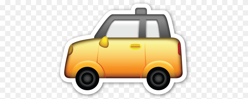 Download Hd Emoji Clipart Car Car Emoji With Transparent Background, Taxi, Transportation, Vehicle Png