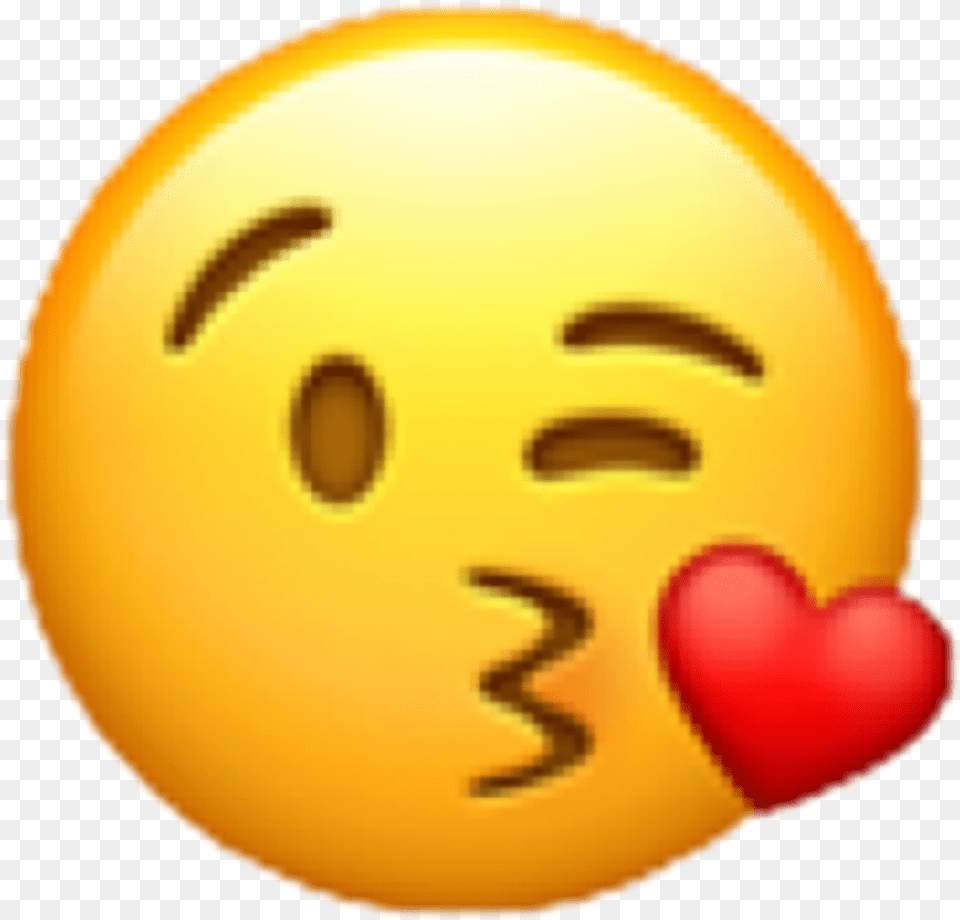 Download Hd Emoji Love Kiss Heart Wink Red Freetoedit Face Kiss Emoji, Baby, Person Free Png