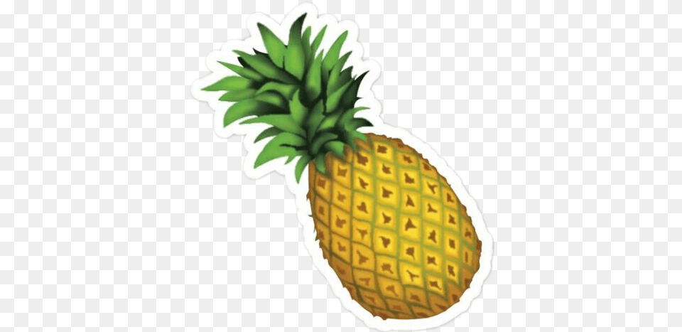 Download Hd Emotion Emojisticker Emoji Pineapple Emoji Transparent, Food, Fruit, Plant, Produce Free Png