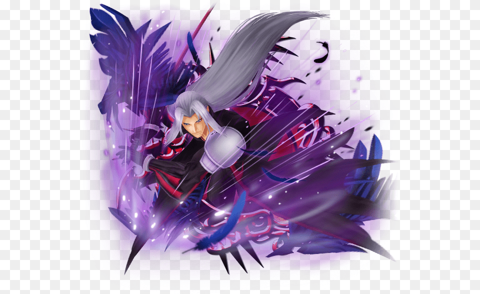 Hd Eng Date Added Supernova Sephiroth, Purple, Adult, Person, Graphics Free Png Download