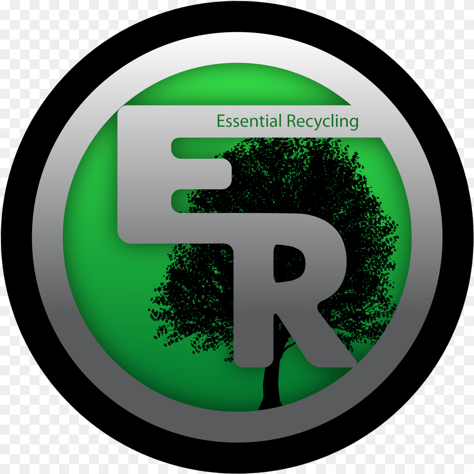 Download Hd Essential Recycling Logo Sponsor Circle Dreadnut Inc First Drop, Green, Symbol, Sign, Disk Free Png