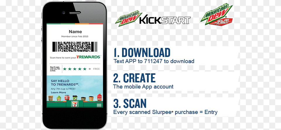 Hd Every 7th Slurpee Is 7 Rewards Iphone, Electronics, Mobile Phone, Phone, Qr Code Free Png Download
