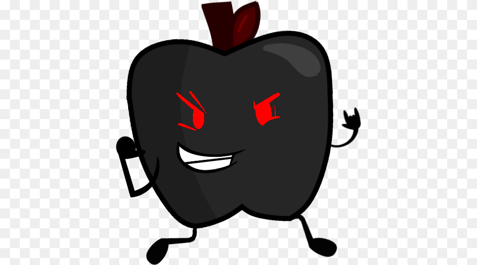 Download Hd Evil Clipart Marshmallow Character Transparent Evil Apple Clipart, Food, Fruit, Plant, Produce Png