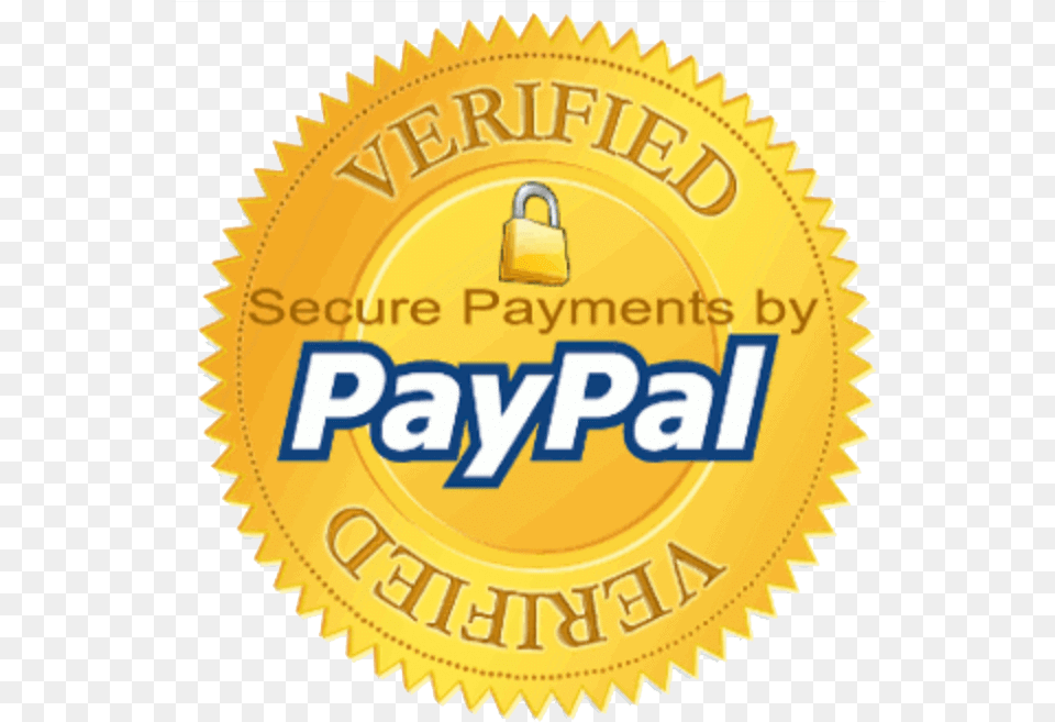 Download Hd Explore Secure Paypal Logo Paypal Verified Logo, Badge, Gold, Symbol, Machine Free Transparent Png