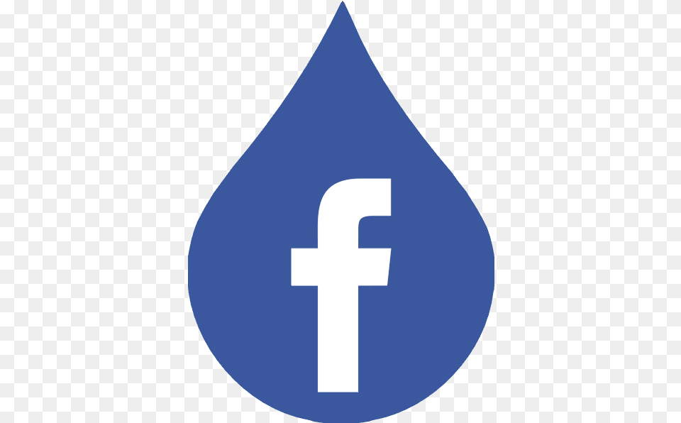 Download Hd Facebook Grey Circle Icon Facebook Icon Water, Droplet, Symbol, First Aid Free Png