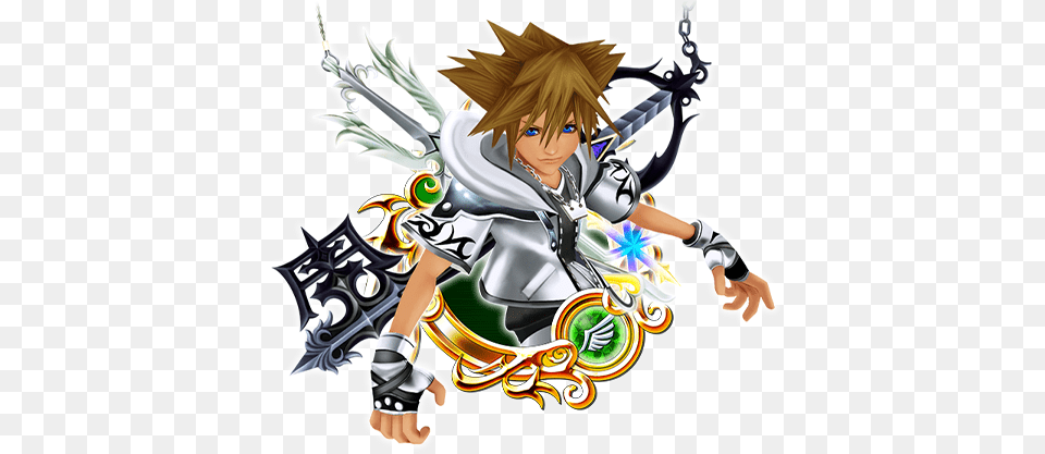 Hd Final Form Sora Kingdom Hearts Sora Final Kingdom Hearts 2 Final Form, Book, Comics, Publication, Person Free Png Download