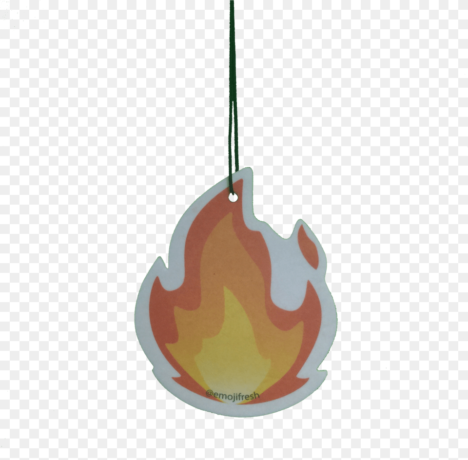 Download Hd Fire Emoji Car Air Freshener Flame Car Air Freshener, Accessories Free Transparent Png