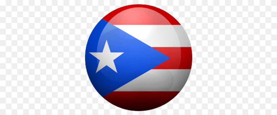 Download Hd Flag Of Puerto Rico Puerto Rico Circle Flag, Star Symbol, Symbol, Armor, Shield Free Png