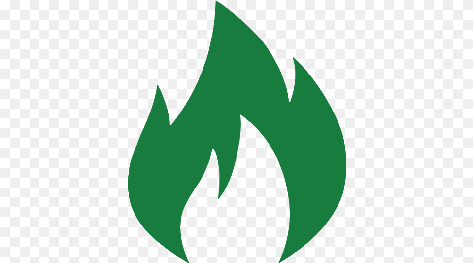 Download Hd Flame Clipart Emoji Fire Icon Green Icon Fire, Symbol, Recycling Symbol, Animal, Fish Png