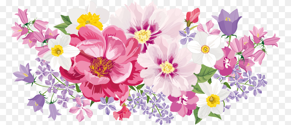 Download Hd Flower Floral Design Clip Art Clipart Pink Background For Christening, Anemone, Pattern, Graphics, Plant Png Image