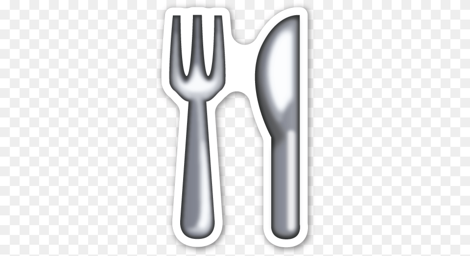 Hd Fork And Knife Emoji Love Cool Smiley Fork And Knife Emoji, Cutlery, Smoke Pipe, Spoon Free Png Download