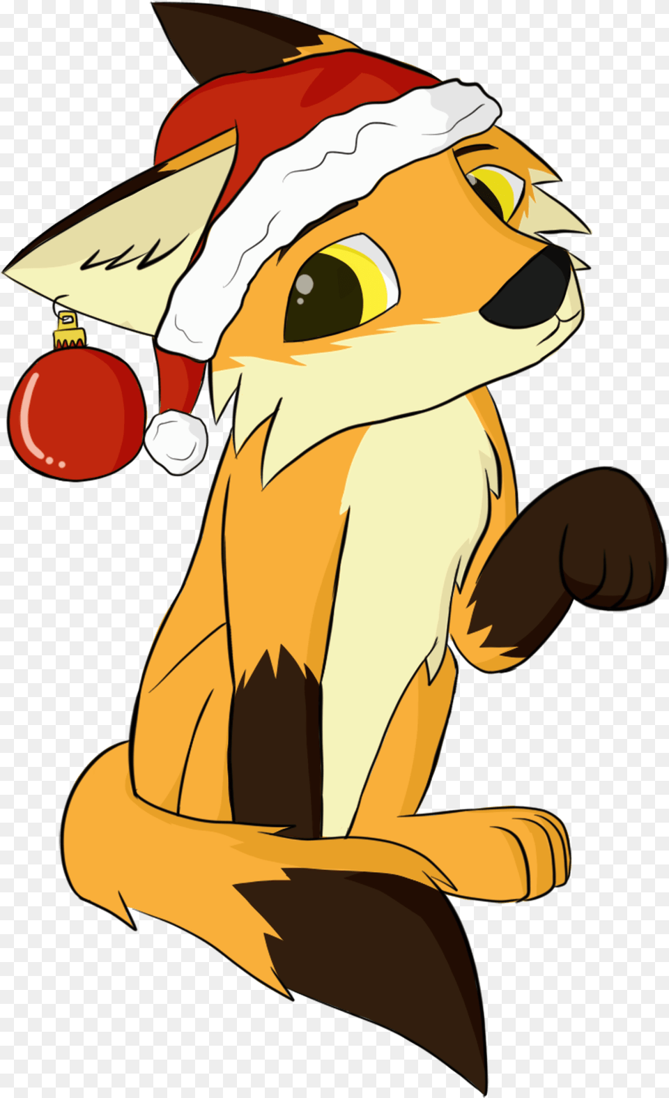Download Hd Fox Alpha Christmas Wolf Anime Christmas Fox, Baby, Person Png