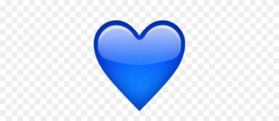 Hd Ios Emoji Blue Heart Blue Heart Emoji, Balloon Free Png Download