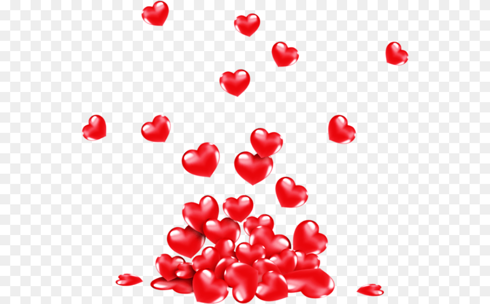 Hd Red Heart Bunch Of Hearts, Flower, Petal, Plant, Balloon Free Png Download