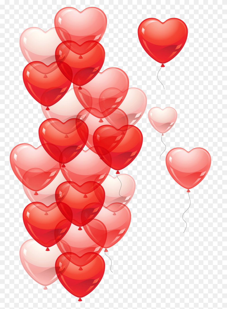 Download Hd Freeuse Stock Heart Bubbles Clipart Transparent Heart Shaped Balloons, Balloon, Food, Fruit, Plant Png Image