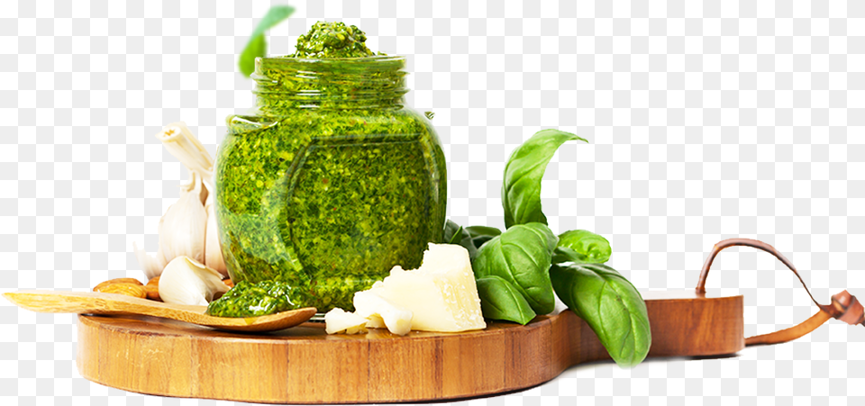 Hd Fresh Herbs Pesto Sauce, Leaf, Plant, Jar, Food Free Png Download