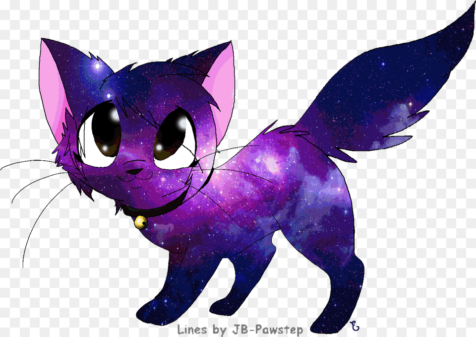 Download Hd Galaxy Cats Official Studio Galaxy Cat Anime Anime Galaxy Cat, Purple, Baby, Person, Book Free Png