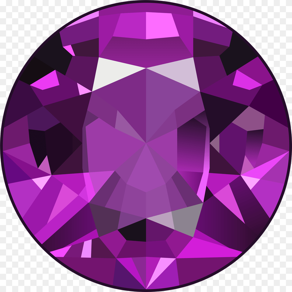 Download Hd Gems Clipart Purple Diamond Jewel Clipart, Accessories, Gemstone, Jewelry, Amethyst Free Png