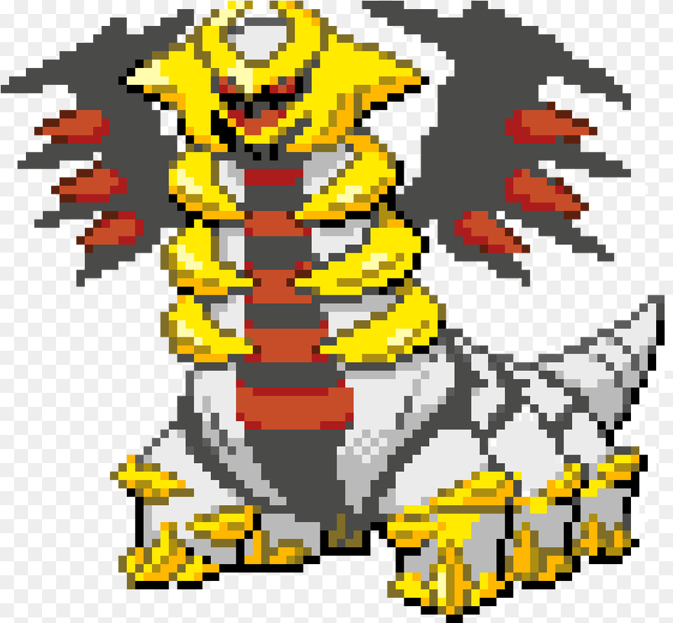 Download Hd Giratina Pixel Art Pokemon Giratina Pixel Art Pokemon Giratina, Animal, Bee, Insect, Invertebrate Png Image