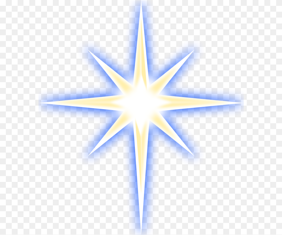Download Hd Glitter Clipart Magic Sparkles Star Of Christmas Star Clip Art, Light, Lighting, Cross, Symbol Free Transparent Png