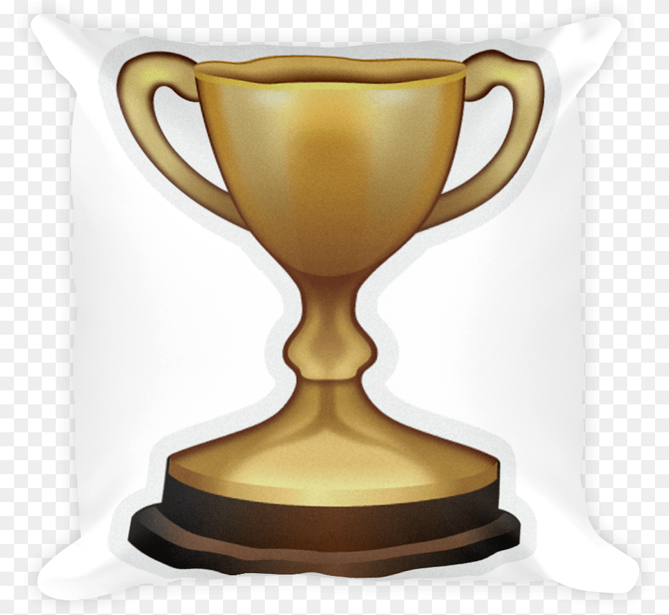 Download Hd Gold Football Award Trophy Emoji Trophy Free Transparent Png