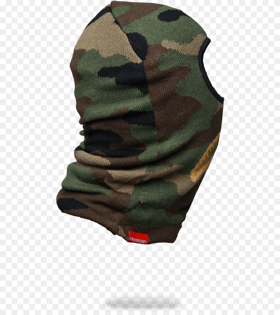 Download Hd Gold Knit Shark Mouth Ski Mask Balaclava Combat Uniform, Cap, Clothing, Hat, Scarf Free Transparent Png