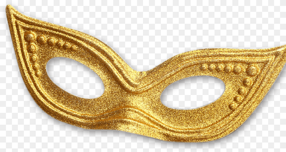 Download Hd Gold Mardi Gras Mask Gold Carnival Mask Png Image