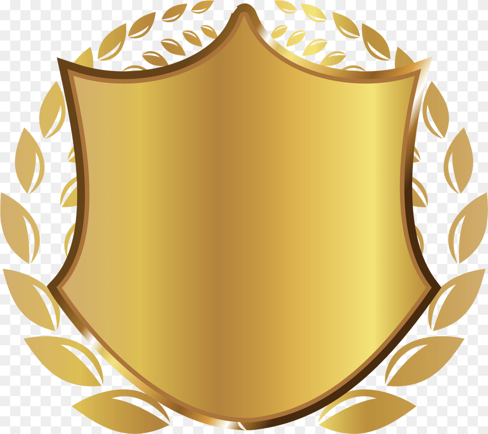 Download Hd Gold Shield Rice Escudos Dorados Golden Shield, Armor, Logo Png Image