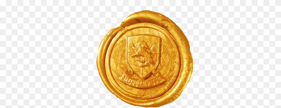 Download Hd Gold Wax Seal Hufflepuff Wax Seal Hufflepuff Siegel, Wax Seal, Food, Ketchup Png