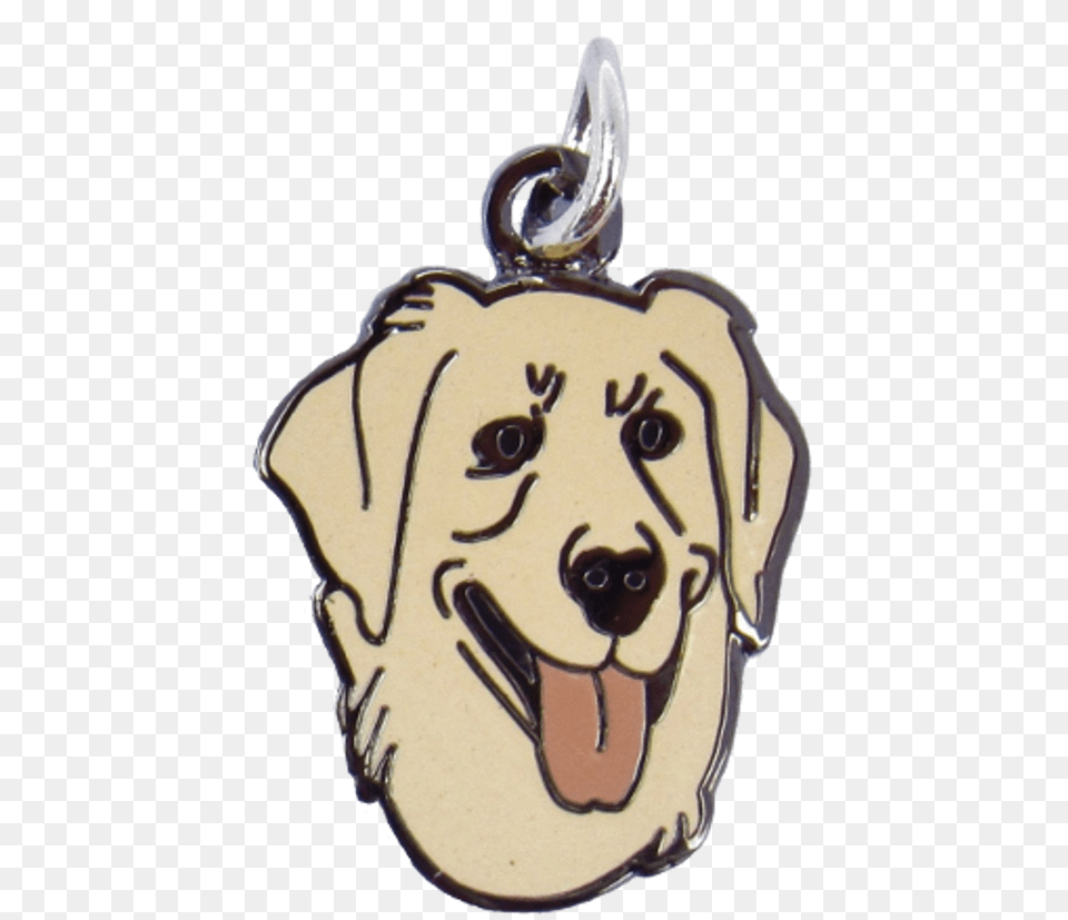 Download Hd Golden Retriever Charm Light Golden Retriever Locket, Accessories, Earring, Jewelry, Person Png Image