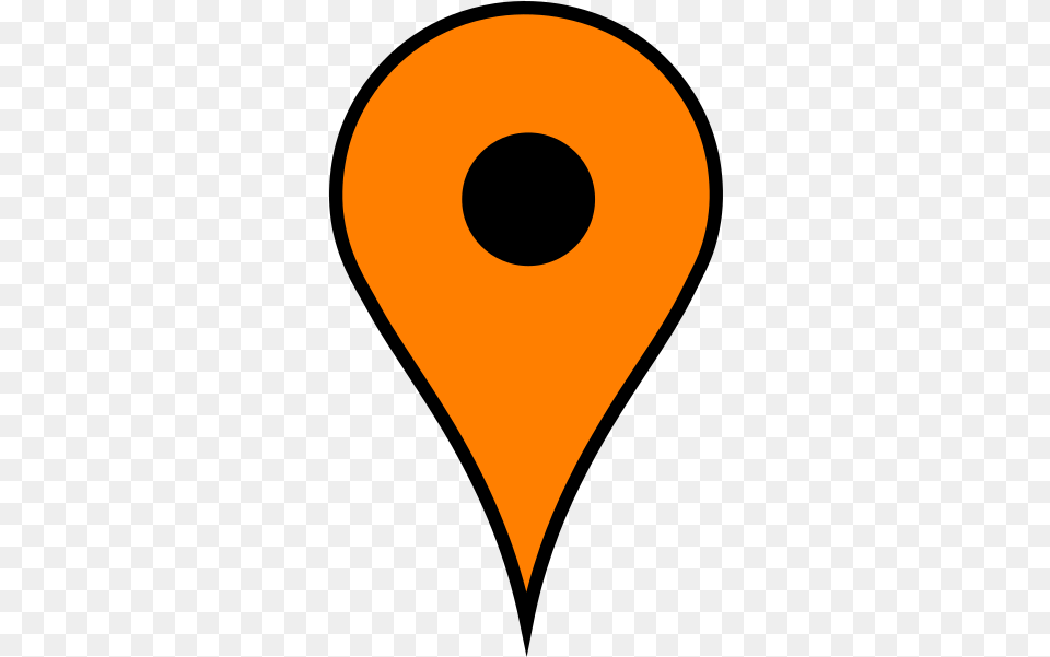 Download Hd Google Maps Pin Orange Google Map Pin, Astronomy, Moon, Nature, Night Free Transparent Png