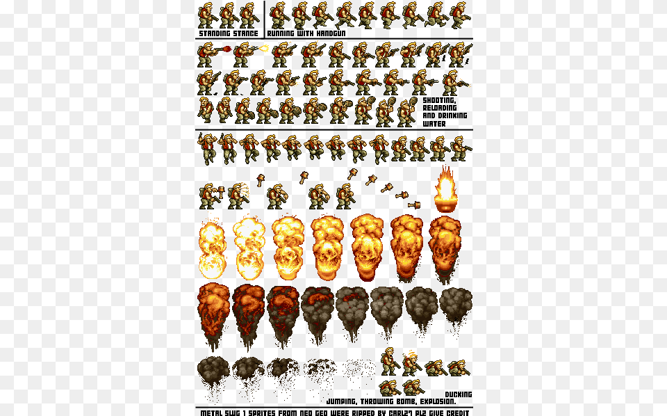 Hd Google Search 2d Game Art Video Pixel Sprite Metal Slug, Collage, Person, Painting, Altar Free Png Download