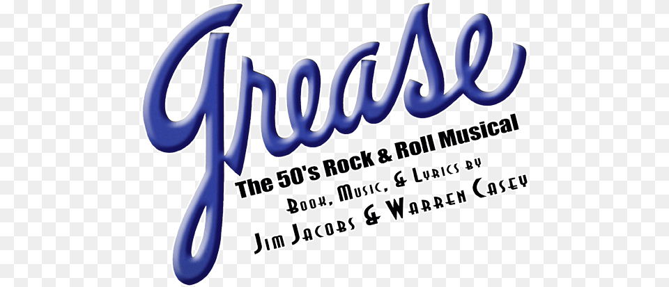 Download Hd Grease Logo Grease The Musical Playbill Calligraphy, Text, Dynamite, Weapon Png