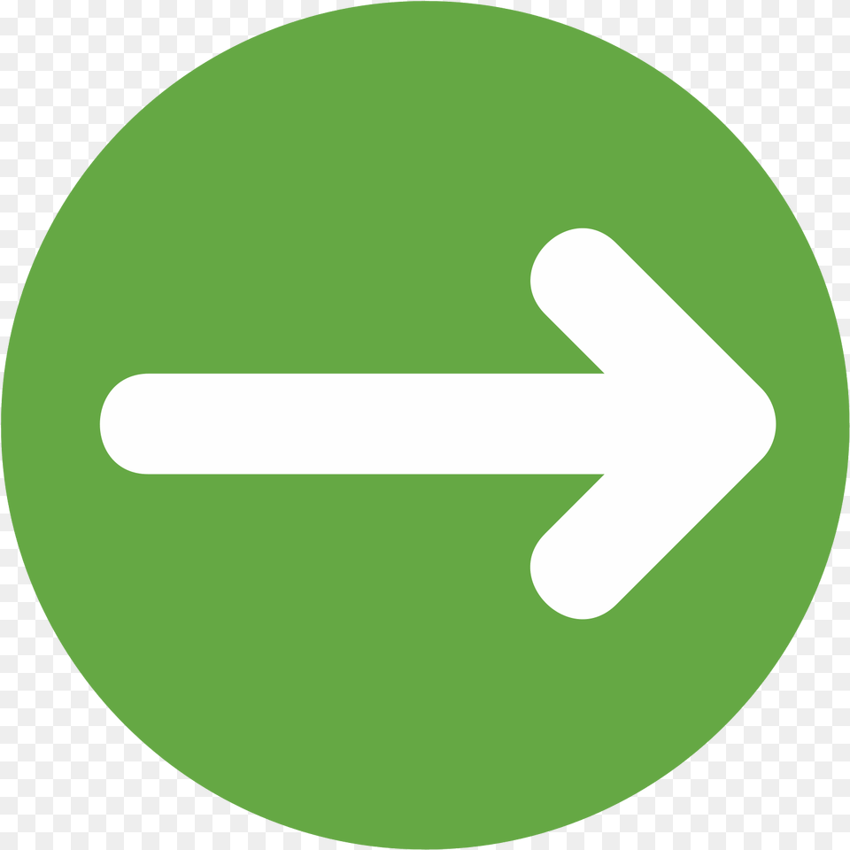 Download Hd Green Right Arrow Icono Flecha Imagen Icono Flecha, Sign, Symbol, Road Sign, Disk Free Png