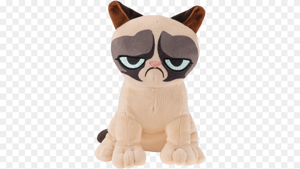 Hd Grumpy Cat Plush Transparent Image Nicepngcom Grumpy Cat Stuffed Animal, Toy, Bear, Mammal, Wildlife Free Png Download