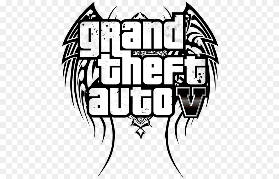 Download Hd Gta V Logo Grand Theft Auto Logo Gta 5 Styler, Text, Scoreboard Free Transparent Png