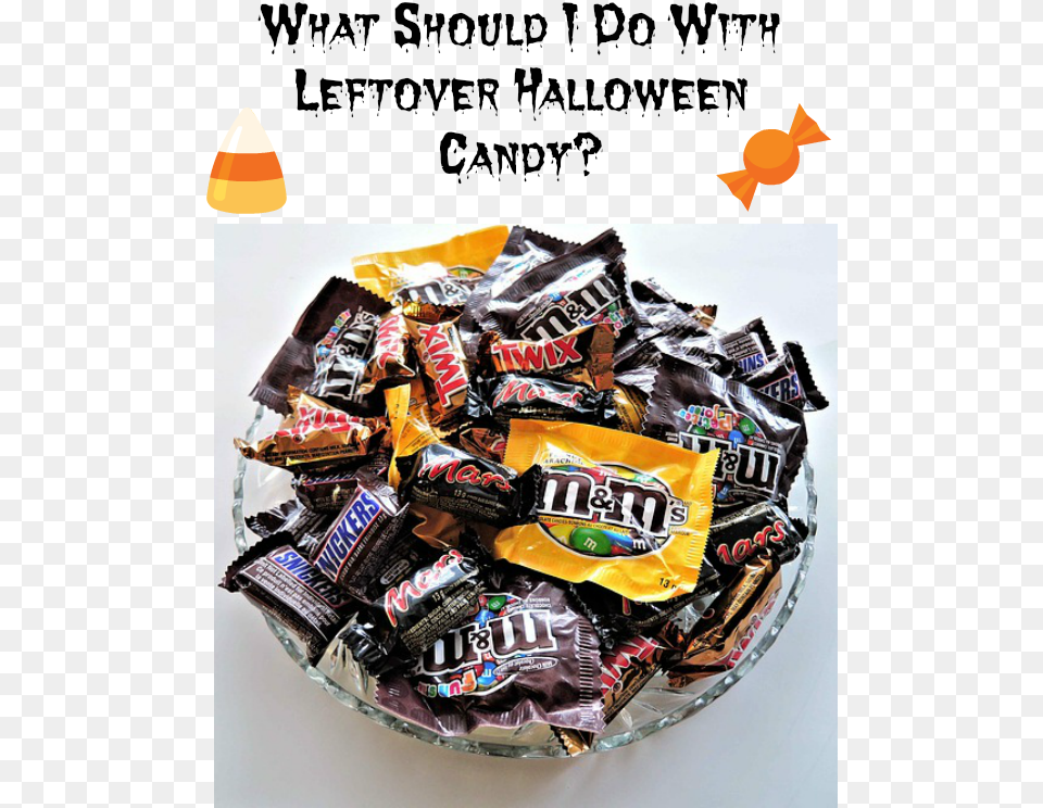 Download Hd Halloween Candy Bowl Con Chocolates Bowl Of Chocolate Candy, Food, Sweets, Animal, Fish Free Png