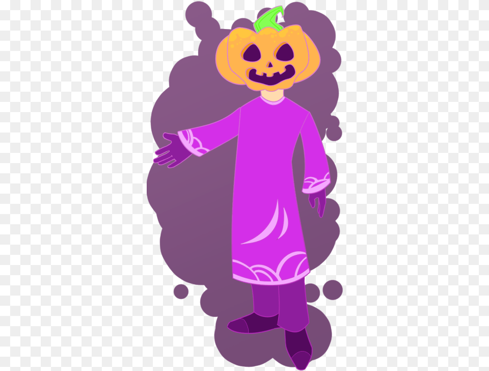 Download Hd Halloween Candy Clipart Halloween Illustration, Purple, Cartoon, Baby, Person Png