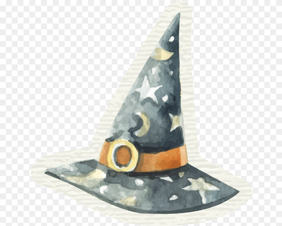 Download Hd Halloween Watercolor Watercolor Witch Hat Witch Hat Watercolor, Clothing Free Transparent Png