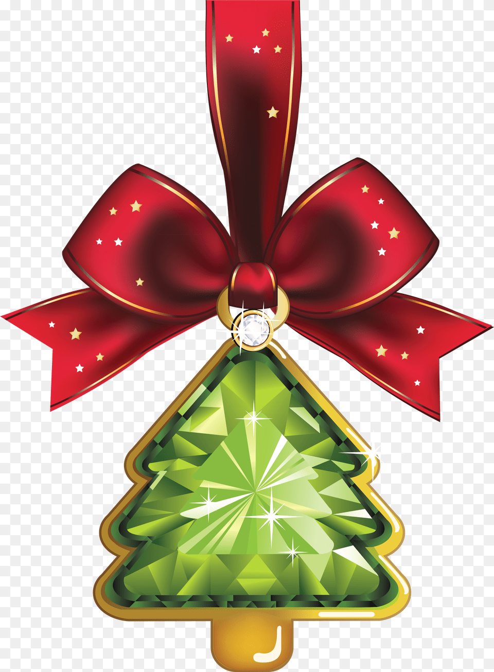 Download Hd Hanging Christmas Ornament Christmas Tree Clipart, Accessories, Chandelier, Lamp Free Transparent Png