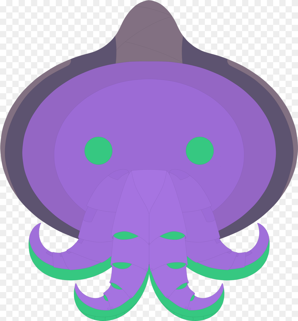 Download Hd Happy Halloween From Pachimari Cultistcthulhu Pachi Zenyatta, Purple, Animal, Sea Life, Invertebrate Free Transparent Png