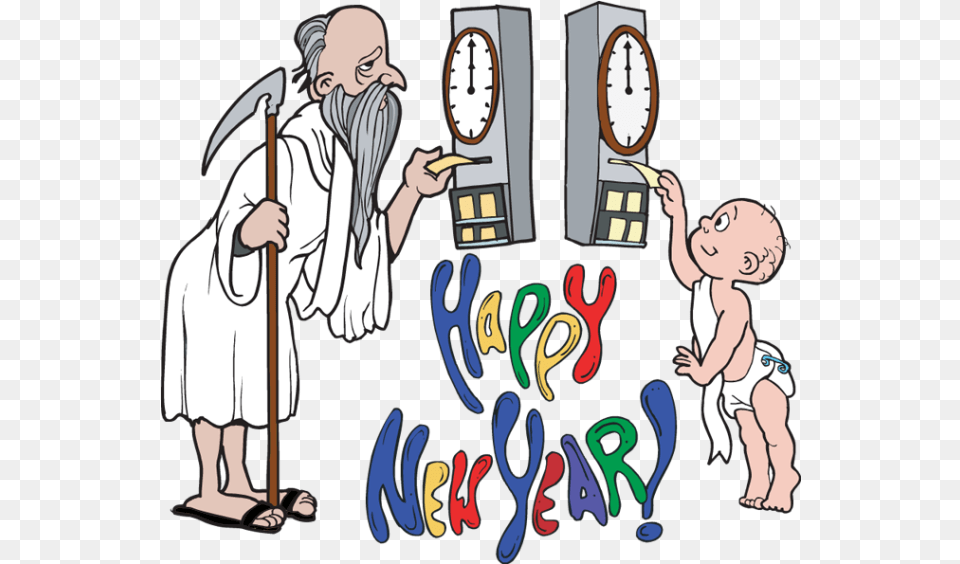 Download Hd Happy New Year Clipart Child Happy New Year Happy New Year 2020 Funny, Adult, Baby, Female, Person Png Image