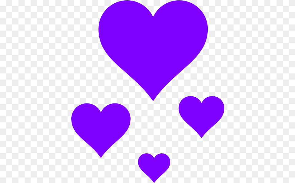 Download Hd Hearts Clip Art Blue Love Heart Small Purple Hearts Clipart Png Image