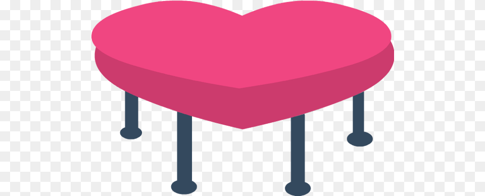 Download Hd Hearts Valentines Clipart Pink Table Clipart Pink Table Clipart, Cushion, Heart, Home Decor, Furniture Free Png