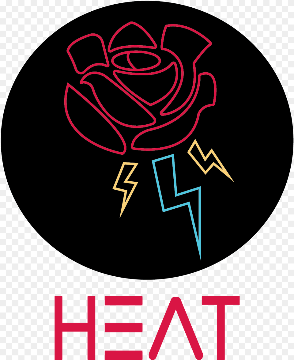 Download Hd Heat Logo Circle Image Rose, Light, Neon, Disk Free Transparent Png