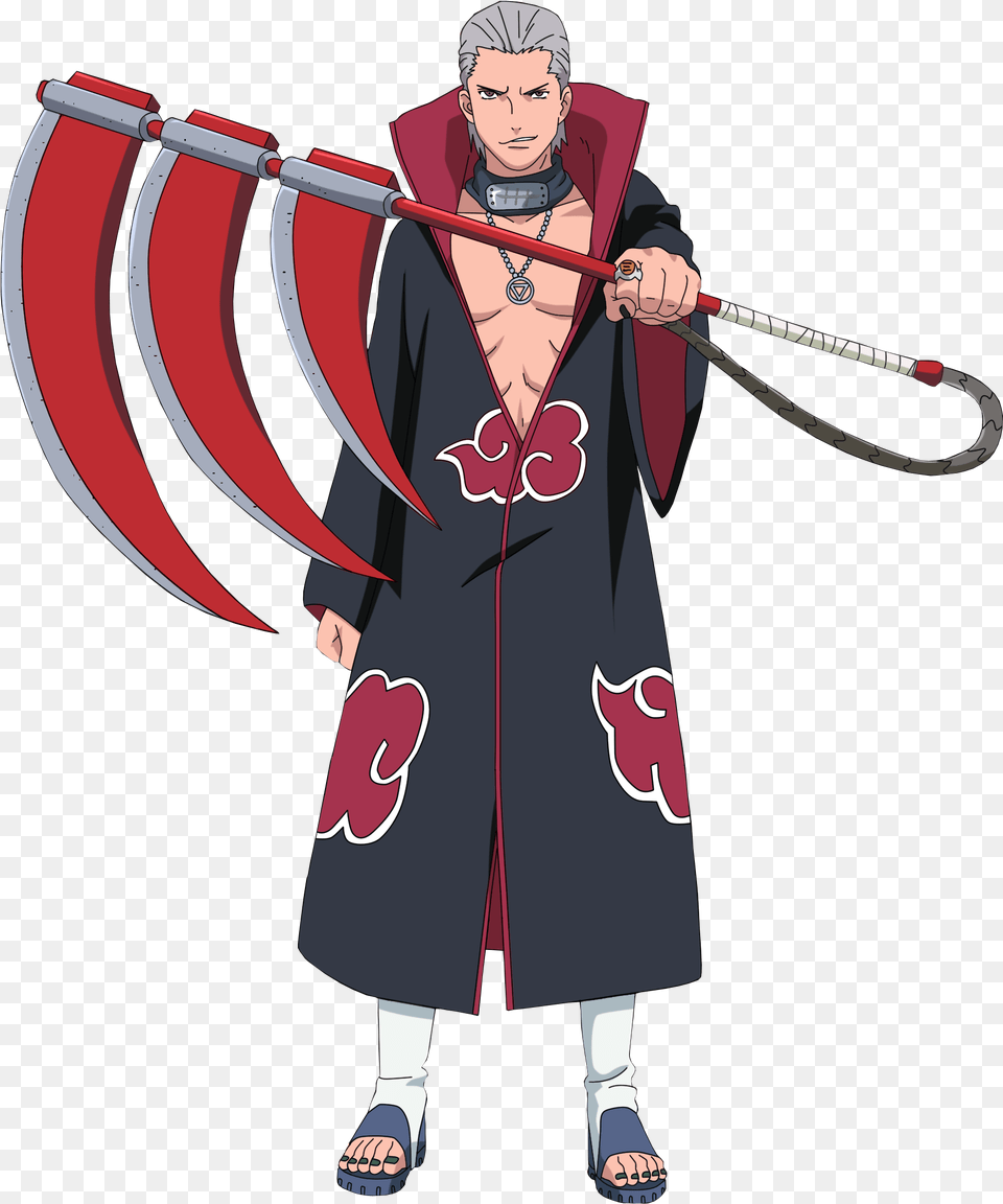 Download Hd Hidan Hidan Naruto, Person, People, Clothing, Coat Free Transparent Png