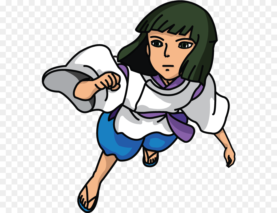 Download Hd How To Draw Haku From Spirited Away Anime Easy Spirited Away Haku Drawing, Book, Comics, Publication, Baby Png Image