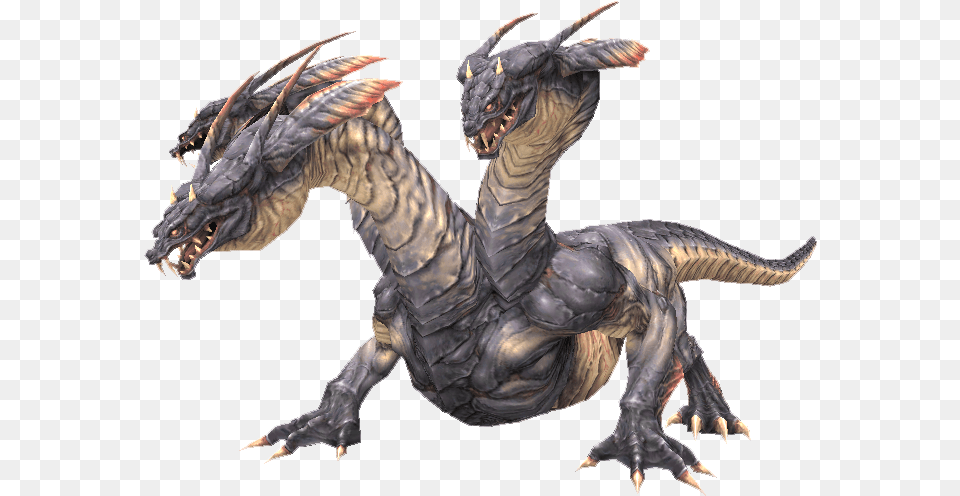 Download Hd Hydra 1 Hydra Final Fantasy Transparent Dragon Chimera, Animal, Dinosaur, Reptile Png Image