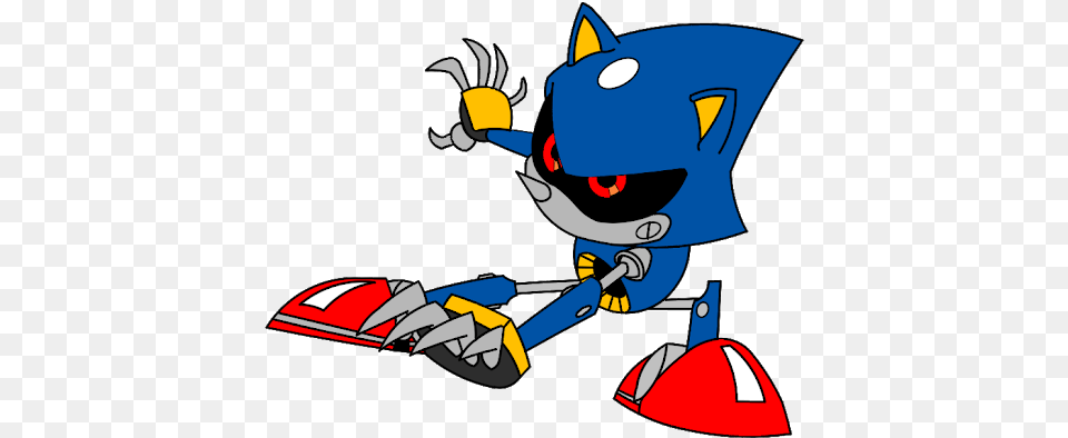 Download Hd It Looks Like The Sonic Cd Metal So Thatu0027s Metal Sonic Mania Art, Device, Grass, Lawn, Lawn Mower Png Image
