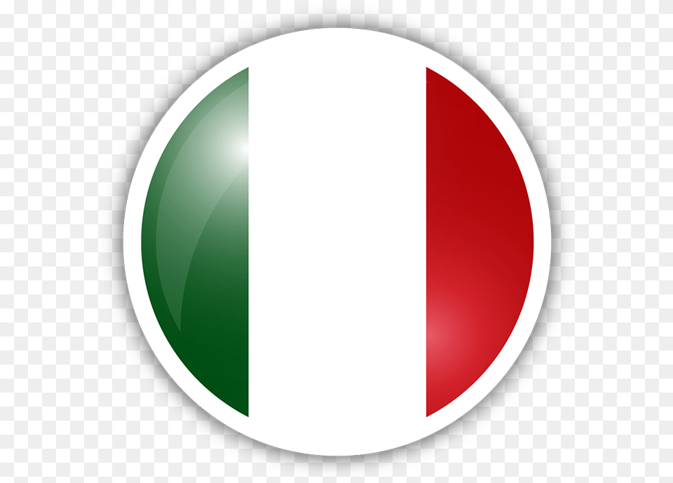 Download Hd Italy Flag Circle Sticker Italy Flag Circle, Sphere, Logo, Disk Png